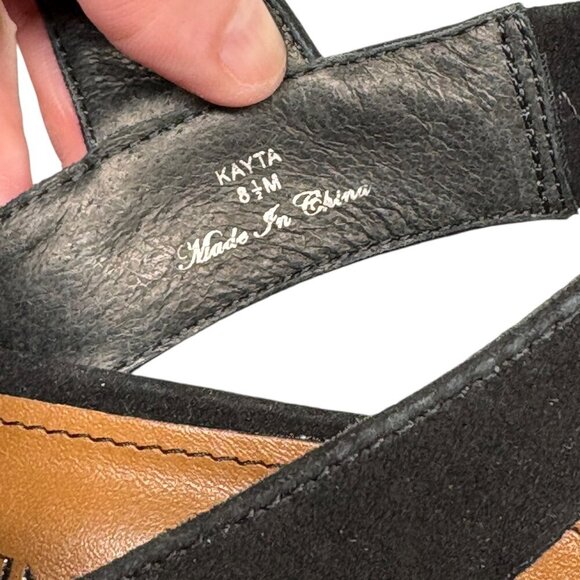 Donald J. Pliner Black Suede Kayta Platform Block High Heels Women's Size 8.5 - Picture 7 of 7